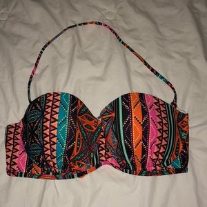 Tribal print bikini top
